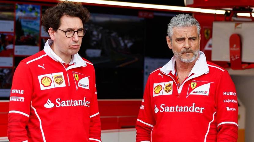 Binotto with Arrivabene